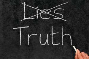 Crossing out Lies and tell Truth
